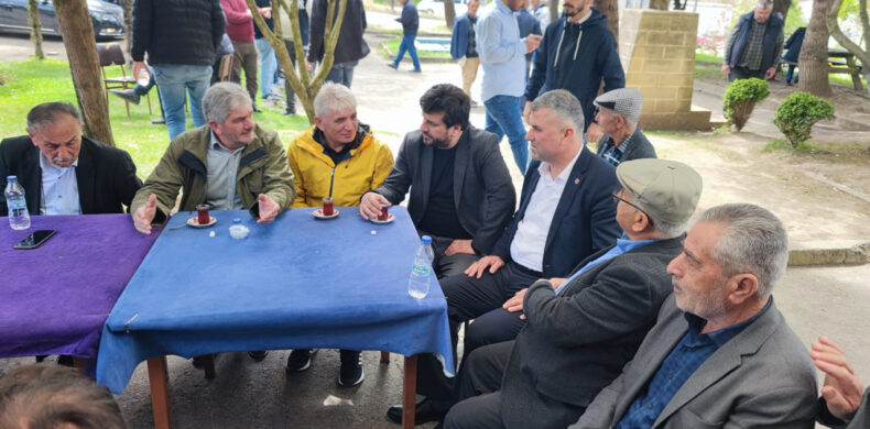 İnkur Mahalle Muhtarı Selim Yanık, Ünye Belediye Meclis Üyesi Mehmet Arslan ve Tekkiraz Eski Belediye Başkanı Necdet Yılmaz