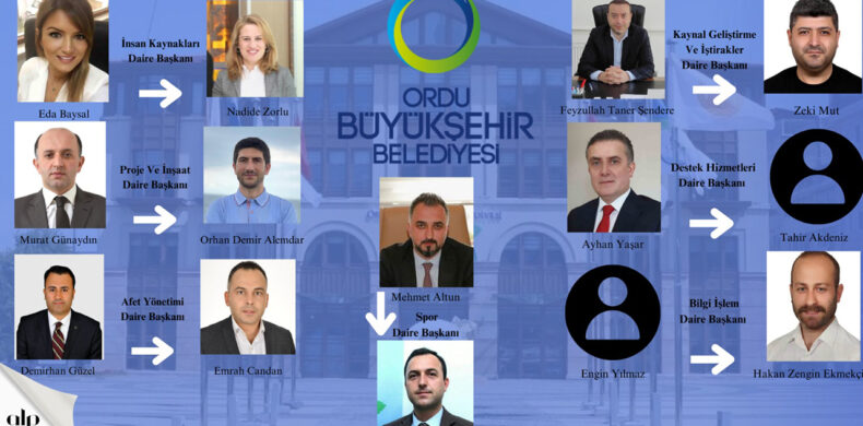 Ordu Büyükşehir Belediyesi Daire Başkanları Değişimi